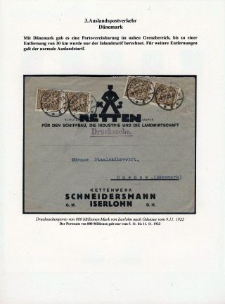 DEUTSCHES REICH - INFLATION II. – Blatt 41