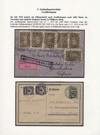 DEUTSCHES REICH - INFLATION II. – Blatt 42