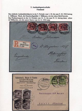 DEUTSCHES REICH - INFLATION II. – Blatt 43