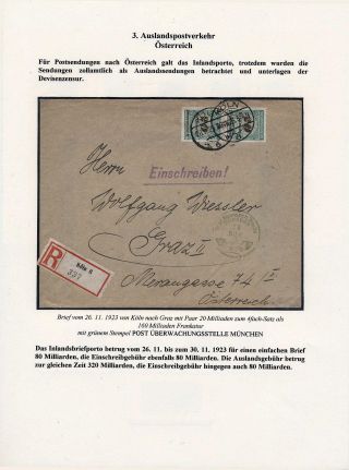DEUTSCHES REICH - INFLATION II. – Blatt 47