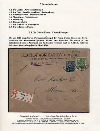 GERMANY - INFLATION II. – sheet 109