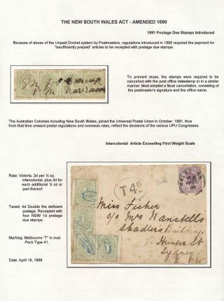 AUSTRALIA: POSTAGE DUE – sheet 8