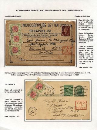 AUSTRALIA: POSTAGE DUE – sheet 33