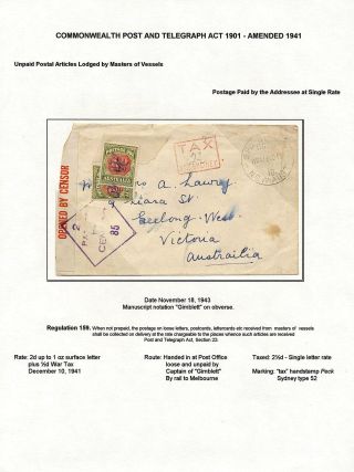 AUSTRALIA: POSTAGE DUE – sheet 35