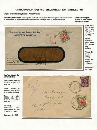 AUSTRALIA: POSTAGE DUE – sheet 38