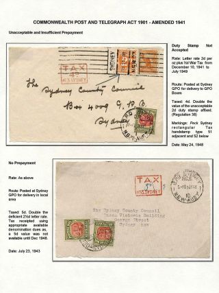 AUSTRALIA: POSTAGE DUE – sheet 39