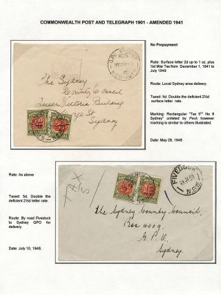 AUSTRALIA: POSTAGE DUE – sheet 42