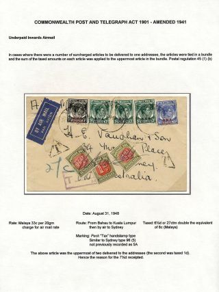 AUSTRALIA: POSTAGE DUE – sheet 43