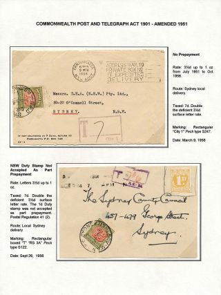 AUSTRALIA: POSTAGE DUE – sheet 50