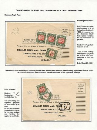 AUSTRALIA: POSTAGE DUE – sheet 60