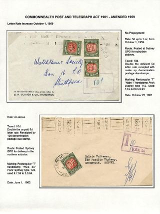 AUSTRALIA: POSTAGE DUE – sheet 63