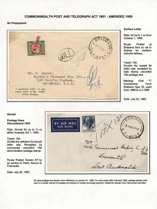 AUSTRALIA: POSTAGE DUE – sheet 64