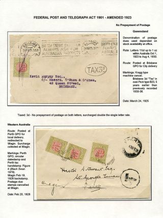 AUSTRALIA: POSTAGE DUE – sheet 67