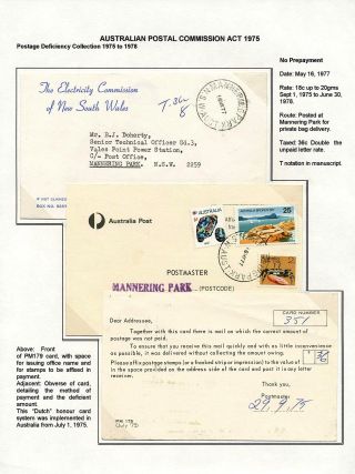 AUSTRALIA: POSTAGE DUE – sheet 70