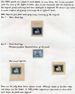INDIEN 1852-1946: BRITISCH-INDIEN & INDIEN, NACH AUSLAND VERWENDET – Blatt 3