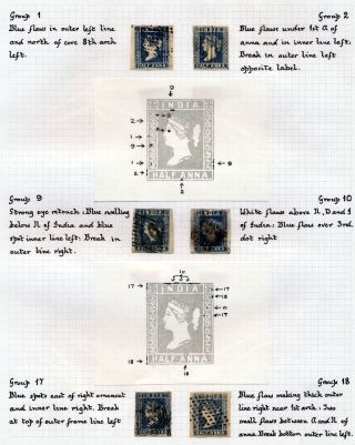 INDIA 1852-1946, BRITISH INDIA AND INDIA USED TO ABROAD – sheet 17