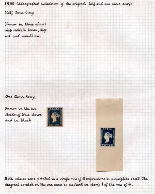 INDIA 1852-1946, BRITISH INDIA AND INDIA USED TO ABROAD – sheet 25
