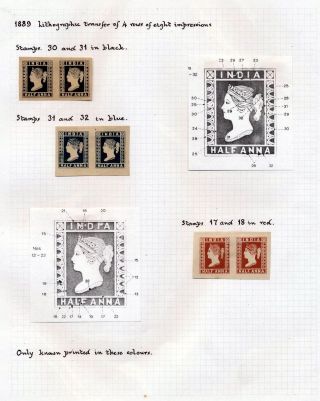INDIA 1852-1946, BRITISH INDIA AND INDIA USED TO ABROAD – sheet 27