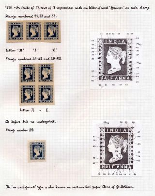 INDIA 1852-1946, BRITISH INDIA AND INDIA USED TO ABROAD – sheet 30