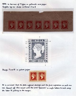INDIA 1852-1946, BRITISH INDIA AND INDIA USED TO ABROAD – sheet 39