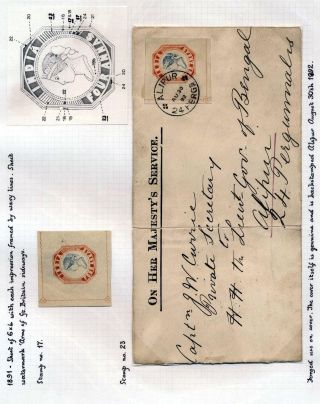 INDIA 1852-1946, BRITISH INDIA AND INDIA USED TO ABROAD – sheet 45