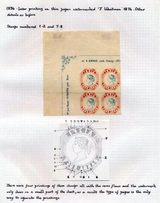 INDIA 1852-1946, BRITISH INDIA AND INDIA USED TO ABROAD – sheet 50
