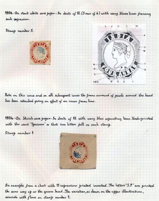 INDIA 1852-1946, BRITISH INDIA AND INDIA USED TO ABROAD – sheet 54