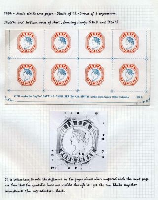 INDIA 1852-1946, BRITISH INDIA AND INDIA USED TO ABROAD – sheet 65