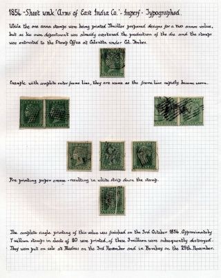 INDIA 1852-1946, BRITISH INDIA AND INDIA USED TO ABROAD – sheet 70