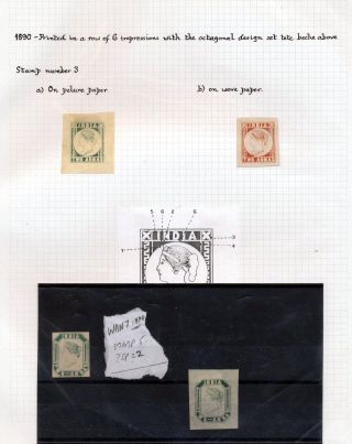 INDIA 1852-1946, BRITISH INDIA AND INDIA USED TO ABROAD – sheet 73