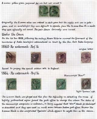 INDIA 1852-1946, BRITISH INDIA AND INDIA USED TO ABROAD – sheet 78
