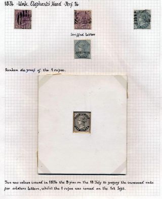 INDIA 1852-1946, BRITISH INDIA AND INDIA USED TO ABROAD – sheet 82