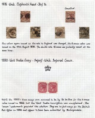 INDIA 1852-1946, BRITISH INDIA AND INDIA USED TO ABROAD – sheet 83
