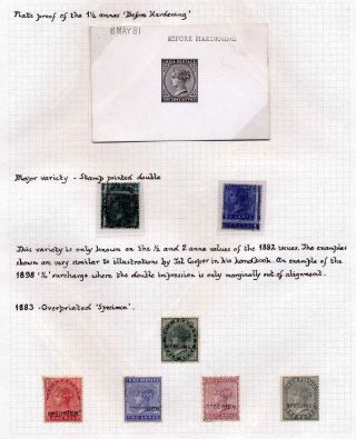 INDIA 1852-1946, BRITISH INDIA AND INDIA USED TO ABROAD – sheet 87