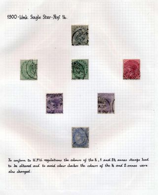 INDIA 1852-1946, BRITISH INDIA AND INDIA USED TO ABROAD – sheet 94