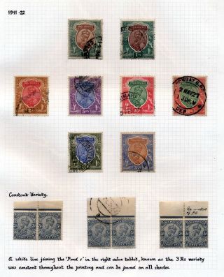 INDIA 1852-1946, BRITISH INDIA AND INDIA USED TO ABROAD – sheet 106