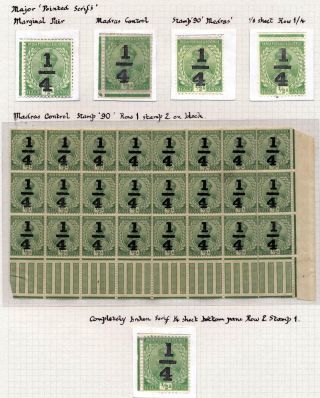INDIEN 1852-1946: BRITISCH-INDIEN & INDIEN, NACH AUSLAND VERWENDET – Blatt 124