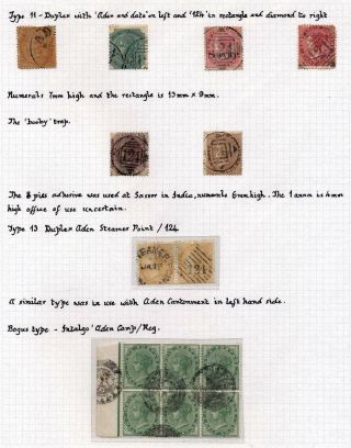 INDIE 1852-1946: BRITSKÁ INDIE & INDIE, POUŽITÍ DO ZAHRANIČÍ – list 190