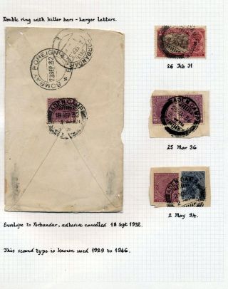 INDIA 1852-1946, BRITISH INDIA AND INDIA USED TO ABROAD – sheet 211