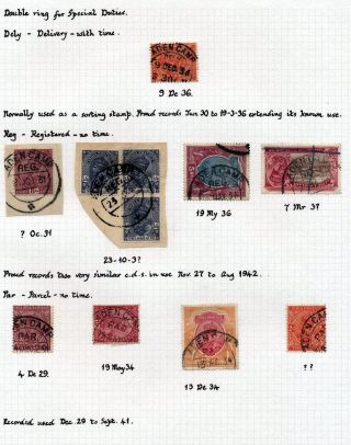 INDIA 1852-1946, BRITISH INDIA AND INDIA USED TO ABROAD – sheet 212