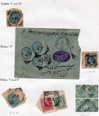 INDIA 1852-1946, BRITISH INDIA AND INDIA USED TO ABROAD – sheet 298