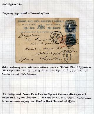 INDIA 1852-1946, BRITISH INDIA AND INDIA USED TO ABROAD – sheet 304