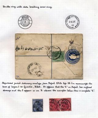INDIA 1852-1946, BRITISH INDIA AND INDIA USED TO ABROAD – sheet 308
