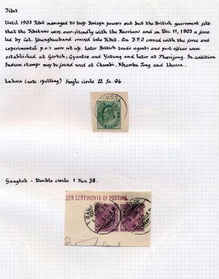 INDIA 1852-1946, BRITISH INDIA AND INDIA USED TO ABROAD – sheet 313