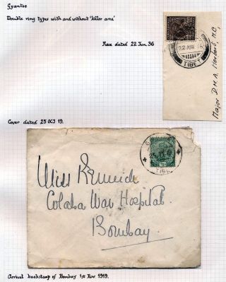 INDIA 1852-1946, BRITISH INDIA AND INDIA USED TO ABROAD – sheet 316