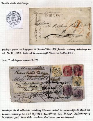 INDIA 1852-1946, BRITISH INDIA AND INDIA USED TO ABROAD – sheet 323