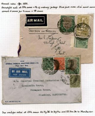 INDIA 1852-1946, BRITISH INDIA AND INDIA USED TO ABROAD – sheet 436