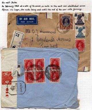 INDIA 1852-1946, BRITISH INDIA AND INDIA USED TO ABROAD – sheet 443