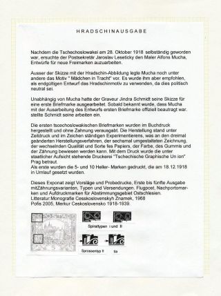 ČESKOSLOVENSKO - HRADČANY – list 1