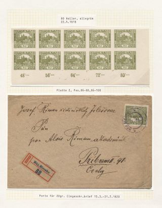ČESKOSLOVENSKO - HRADČANY – list 34